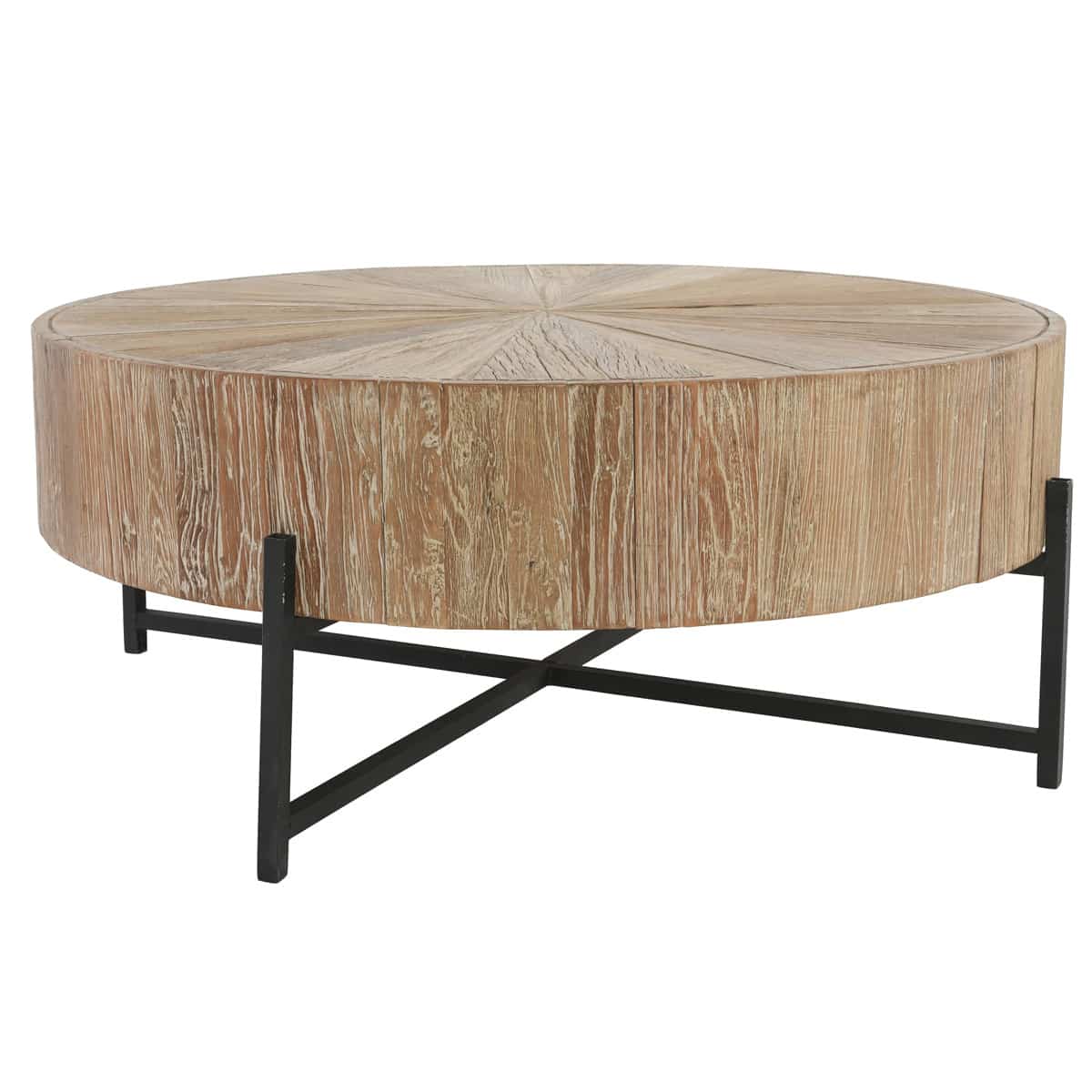Allan Round Reclaimed Wood Coffee Table - KFROOMS | 51031038