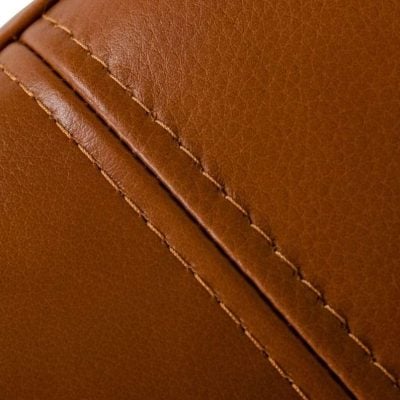 Sherry Genuine Cognac Leather Sectional Sofa