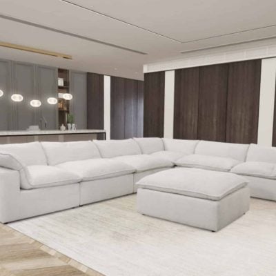 Divani Casa Kellogg White Sofa