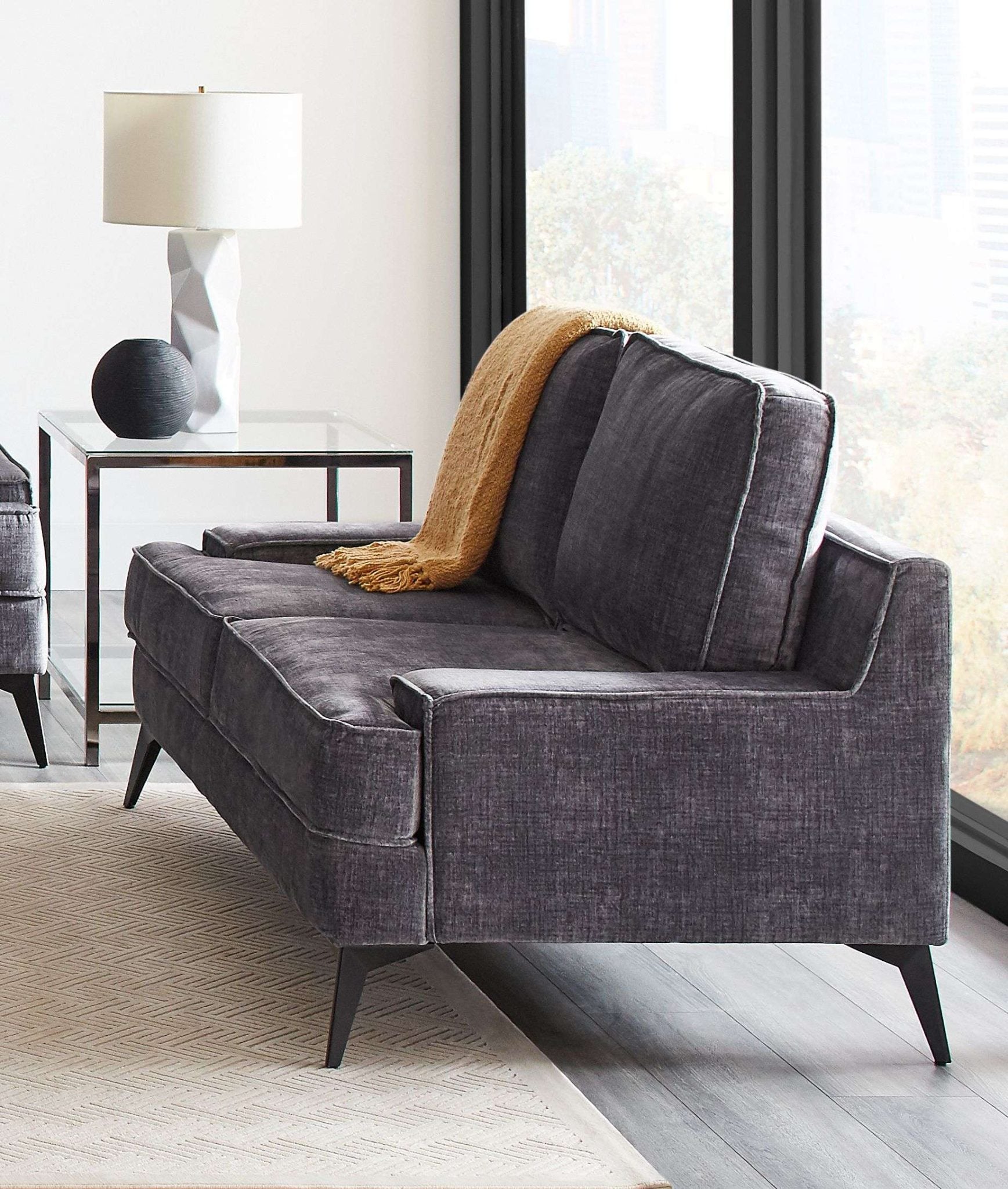 Mattie Charcoal Sofa set By Coaster