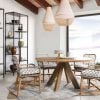 Rodrigo Round Solid Oak Dining Table