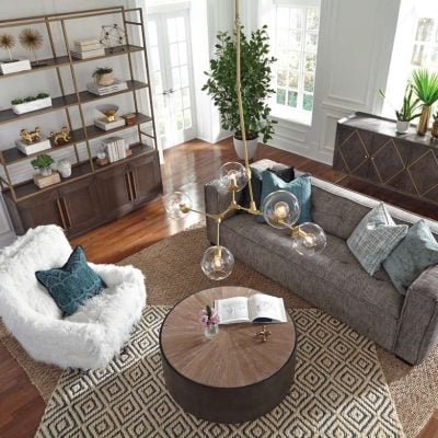 Salem Wood & Iron Coffee Table