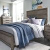 Hearst Distressed Solid Pine Wood Bed