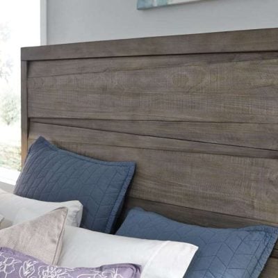 Hearst Distressed Solid Pine Wood Bed