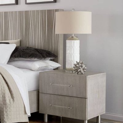 Argento Oak Wood Bed