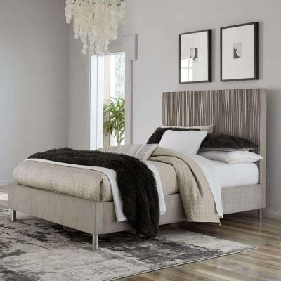 Argento Oak Wood Bed