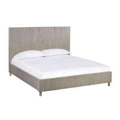 Argento Oak Wood Bed