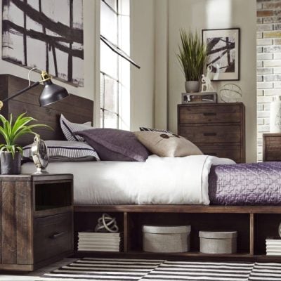 Mckinney Pine Wood Storage Bed