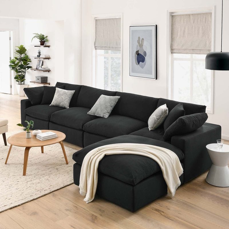 Cloud black modular sectional sofa Los Angeles outlet