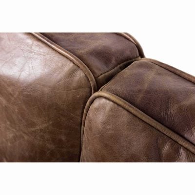 Darlington Top Grain Grazed Brown Leather Sofa