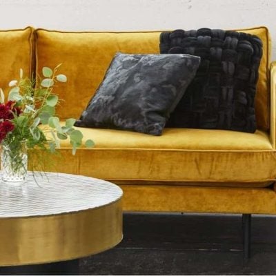 Raphael Mid Century Mustard Yellow Sofa