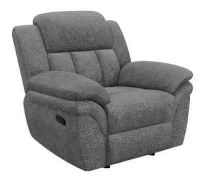 Gray Reclining Fabric Chair