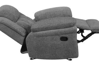 Gray Reclining Fabric Chair