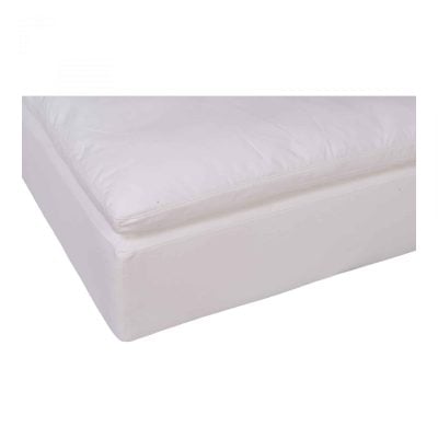 Clay White Stain Resistant Fabric Sectional Sofa