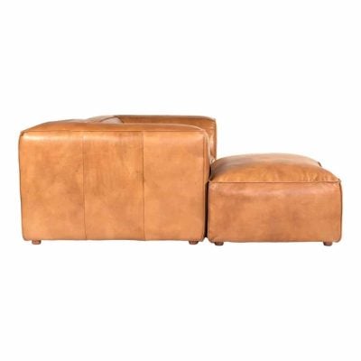 Luxe Modular Brown Leather Sofa