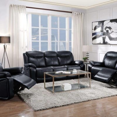 Leather Reclining Sofa