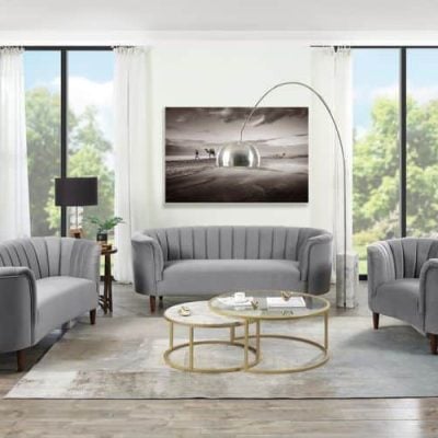 Millephri Gray Sofa Set