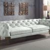 Ragle White Vintage Leather Sofa