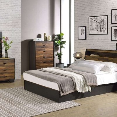 Eos Walnut Bedroom Set