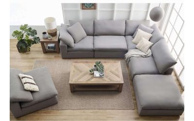 Clay Grey Sectional Sofa YJ-1002-29