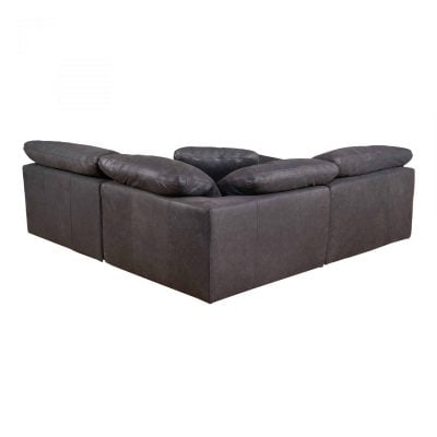 YJ-1010-02 Clay Top Grain Leather Sectional Sofa