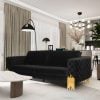 Divani Casa Georgia Black Velvet Sofa Set