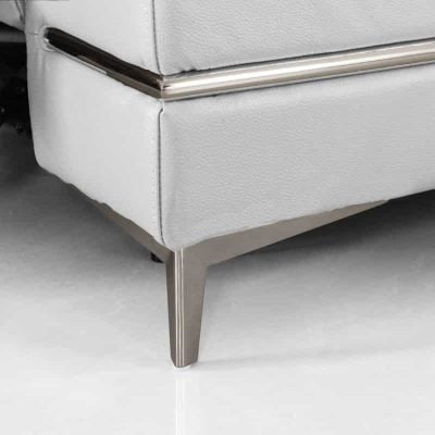 Divani Casa Stanton White Leather Sectional Sofa 79312