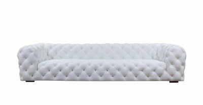 Divani Casa Dexter White Italian Leather Sofa