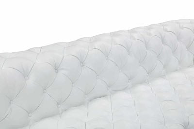 Divani Casa Dexter White Italian Leather Sofa