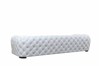 Divani Casa Dexter White Italian Leather Sofa