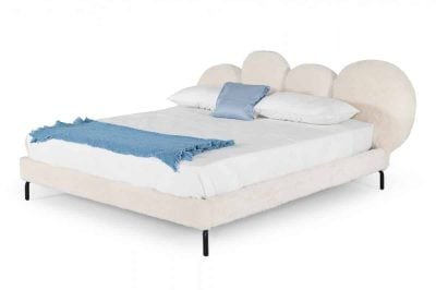 Modrest Destiny White Sherpa Bed