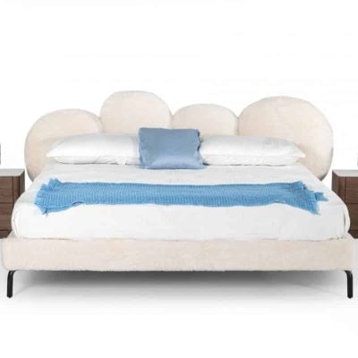 Modrest Destiny White Sherpa Bed
