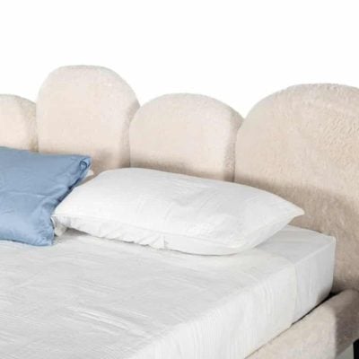 Modrest Destiny White Sherpa Bed