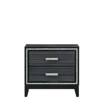 haiden black modern nightstand