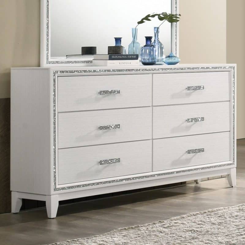 haiden white modern dresser