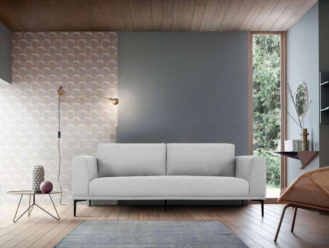 Divani Casa Jada Modern Grey Sofa