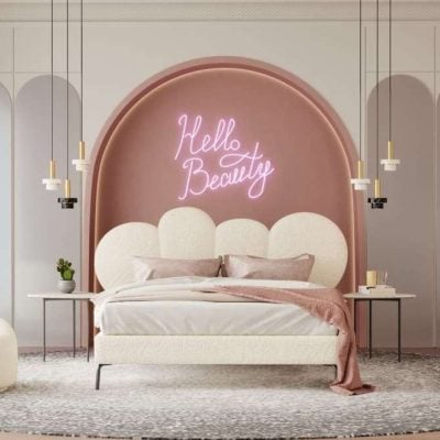 Modrest Destiny White Sherpa Bed delivery and assembly