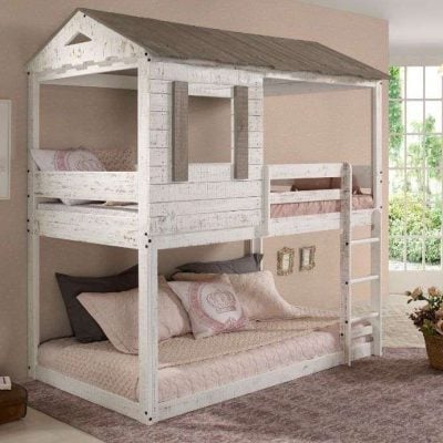 Darlene Rustic Farmhouse Twin Bunk Bed 38135