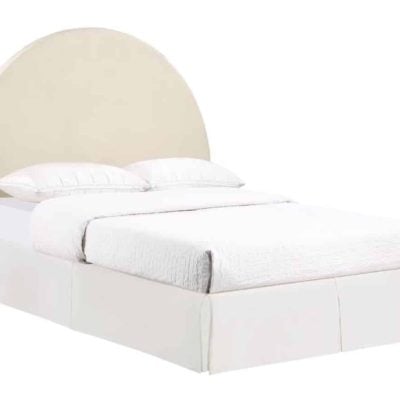 Alternative view of June Arched Beige Velvet Headboard