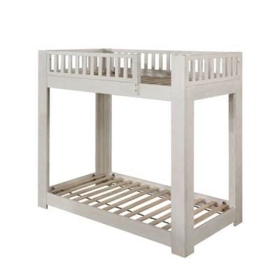 cedro weathered white wooden bunk bed bd00612_1