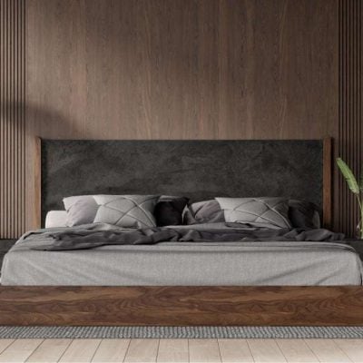 Nova Domus Rado Walnut & Slate Bed