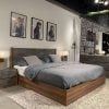 Nova Domus Rado Walnut & Slate Bed