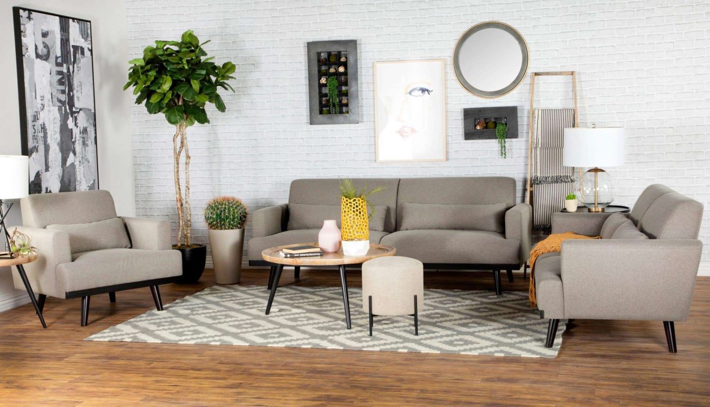Blake Modern Grey Sofa Set