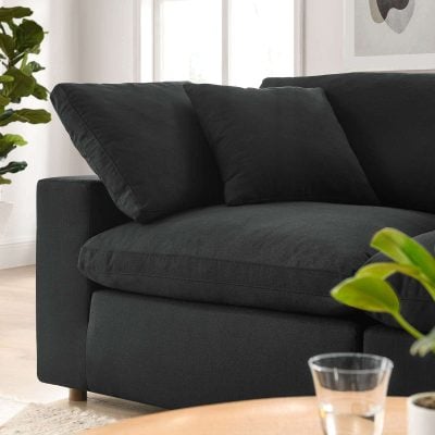 Commix Cloud Modular Black Sectional Sofa
