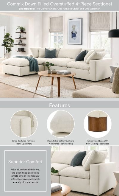 Commix Cloud Modular Beige Sectional Sofa