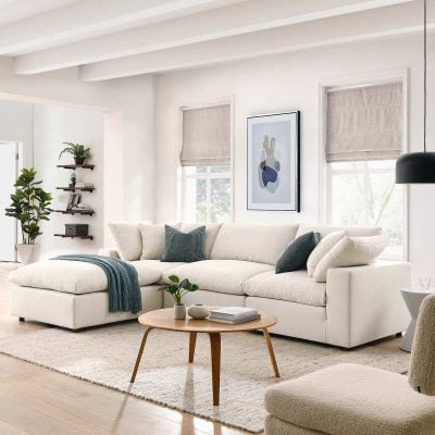 Commix Cloud 4 pc Modular Beige Sectional Sofa