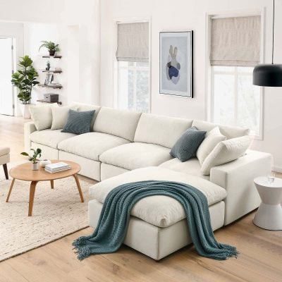 Commix Cloud 5 pc Modular Beige Sectional Sofa