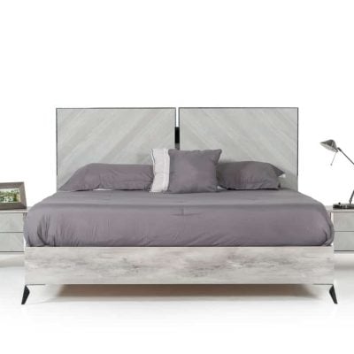 Nova Domus Alexa Italian Grey Bed