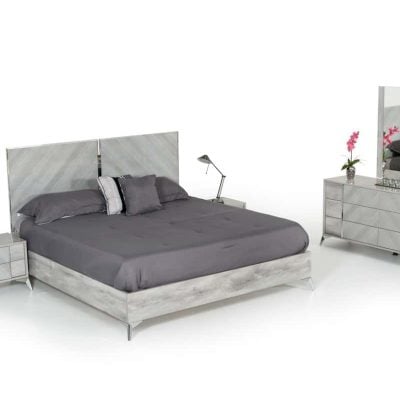 Nova Domus Alexa Italian Grey Bed
