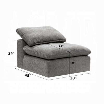 Naveen Gray Modular Cloud Sectional Sofa